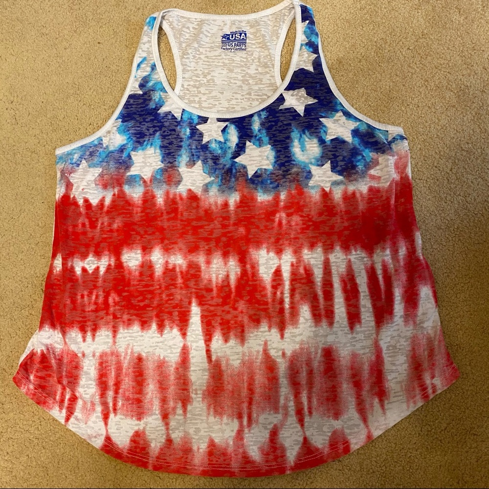 Made in the USA patriotic themed Tank Top. XL